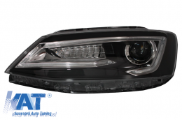 Faruri LED DRL compatibil cu VW Jetta Mk6 VI Non GLI (2011-2017) Semnal Dinamic Secvential Demon Bi-Xenon Design-image-6020971