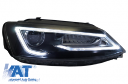 Faruri LED DRL compatibil cu VW Jetta Mk6 VI Non GLI (2011-2017) Semnal Dinamic Secvential Demon Bi-Xenon Design-image-6020975