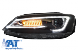 Faruri LED DRL compatibil cu VW Jetta Mk6 VI Non GLI (2011-2017) Semnal Dinamic Secvential Demon Bi-Xenon Design-image-6020979