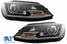 Faruri LED DRL compatibil cu VW Jetta Mk6 VI (2011-2017) GTI OE Design-image-6040575