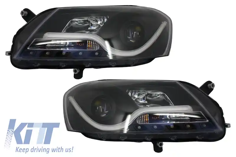 Faruri LED DRL compatibil cu VW Passat B7 (10.2010-10.2014) Negru