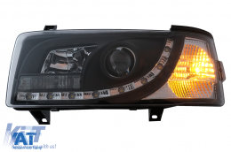 Faruri LED DRL compatibil cu VW Transporter T4 (1990-2003) Negru-image-6089216