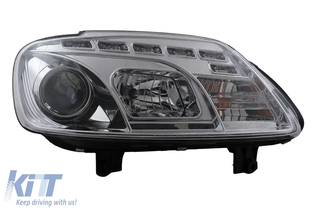 Faruri LED DRL DAYLIGHT compatibil cu VW Touran 1T Caddy (02.2003-10.2006) Crom-image-6105385