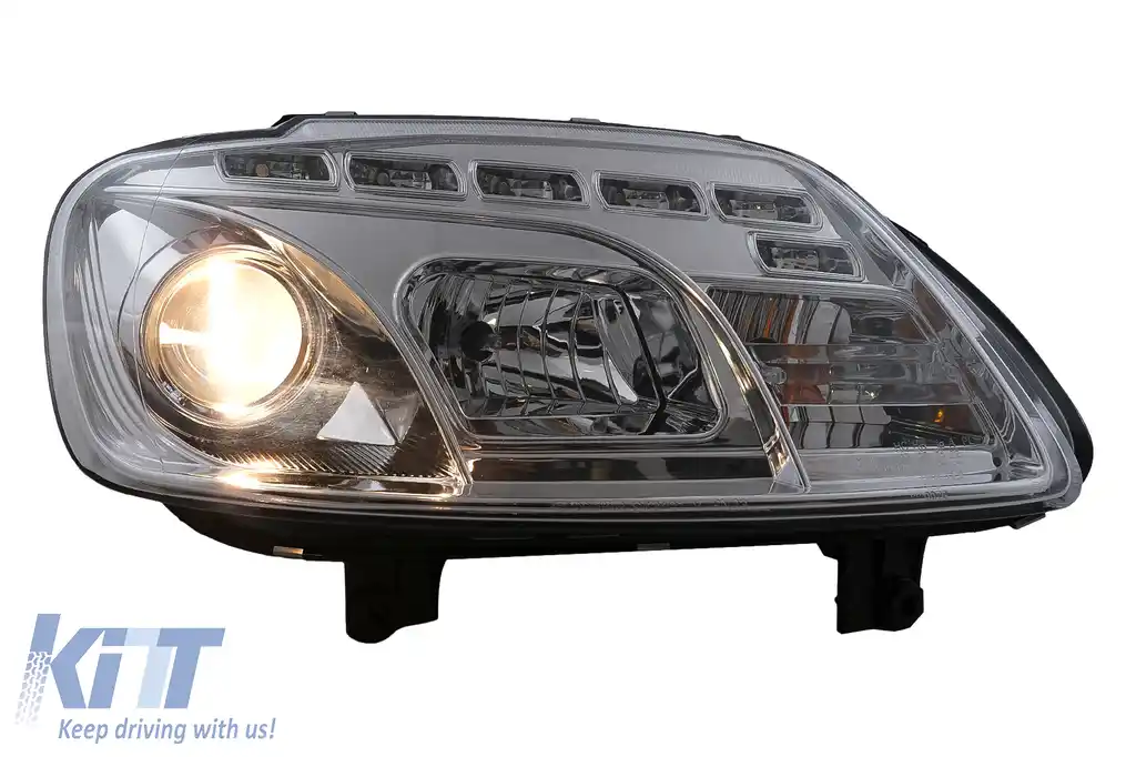 Faruri LED DRL DAYLIGHT compatibil cu VW Touran 1T Caddy (02.2003-10.2006) Crom-image-6105389