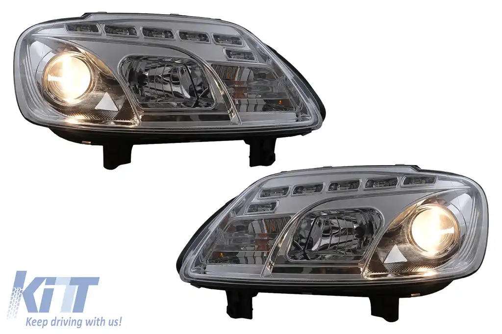 Faruri LED DRL DAYLIGHT compatibil cu VW Touran 1T Caddy (02.2003-10.2006) Crom-image-6105390