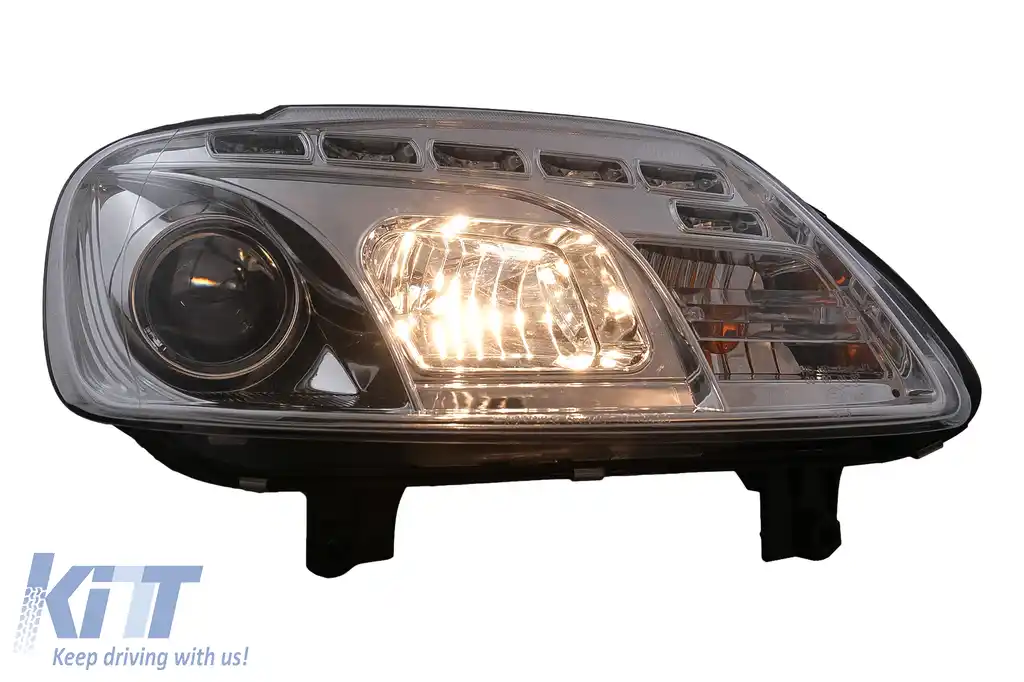 Faruri LED DRL DAYLIGHT compatibil cu VW Touran 1T Caddy (02.2003-10.2006) Crom-image-6105392