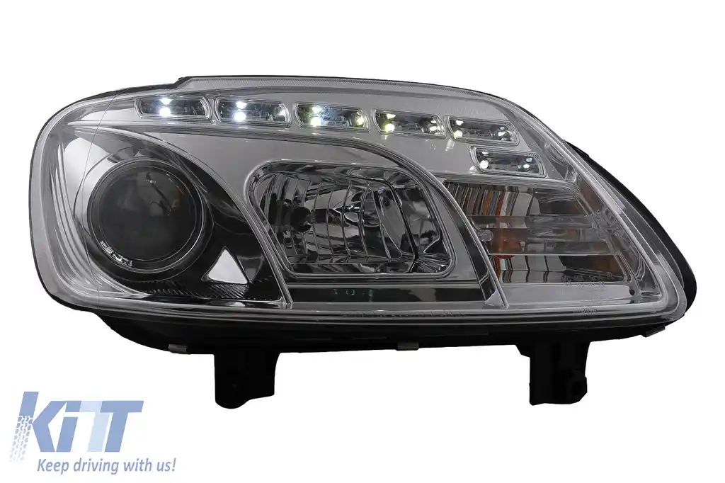 Faruri LED DRL DAYLIGHT compatibil cu VW Touran 1T Caddy (02.2003-10.2006) Crom-image-6105395