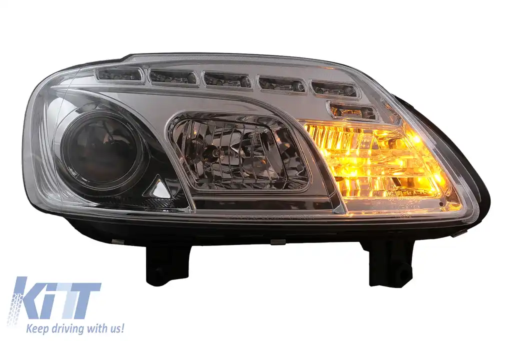 Faruri LED DRL DAYLIGHT compatibil cu VW Touran 1T Caddy (02.2003-10.2006) Crom-image-6105398