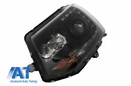 Faruri LED DRL Dayline compatibil cu VW Transporter T5 (2010-2015) Design Negru-image-6046306
