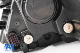 Faruri LED DRL Dual Beam Lens compatibil cu VW Jetta Mk6 VI (2011-2017) RHD Bi-Xenon Design cu Semnal Dinamic Secvential Negru-image-6078947