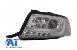 Faruri LED DRL LightBar compatibil cu AUDI A6 4B (1997-09.1999) Crom-image-6015047