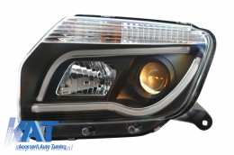 Faruri LED Light Bar compatibil cu Dacia Duster I (2009-2014) TUBE LIGHT Negru-image-6041271