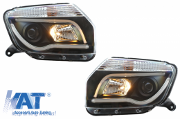 Faruri LED Light Bar compatibil cu Dacia Duster I (2009-2014) TUBE LIGHT Negru-image-6041272