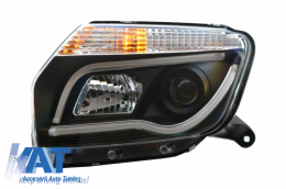 Faruri LED Light Bar compatibil cu Dacia Duster I (2009-2014) TUBE LIGHT Negru-image-6041275