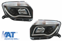 Faruri LED Light Bar compatibil cu Dacia Duster I (2009-2014) TUBE LIGHT Negru-image-6041276