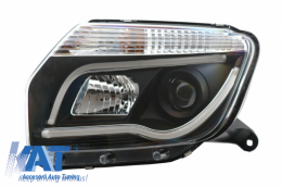 Faruri LED Light Bar compatibil cu Dacia Duster I (2009-2014) TUBE LIGHT Negru-image-6041277