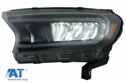 Faruri LED Light Bar compatibil cu Ford Ranger (2015-2020) LHD Negru cu Semnal Dinamic-image-6078829