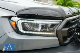 Faruri LED Light Bar compatibil cu Ford Ranger (2015-2020) LHD Negru cu Semnal Dinamic-image-6078844