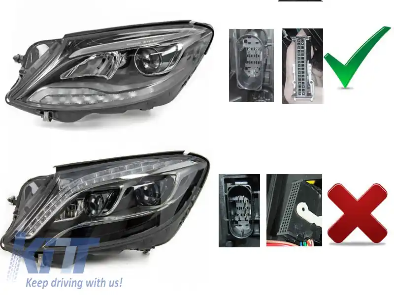 FARURI LED NEGRE potrivite pentru MERCEDES W222 13-17-image-6269431