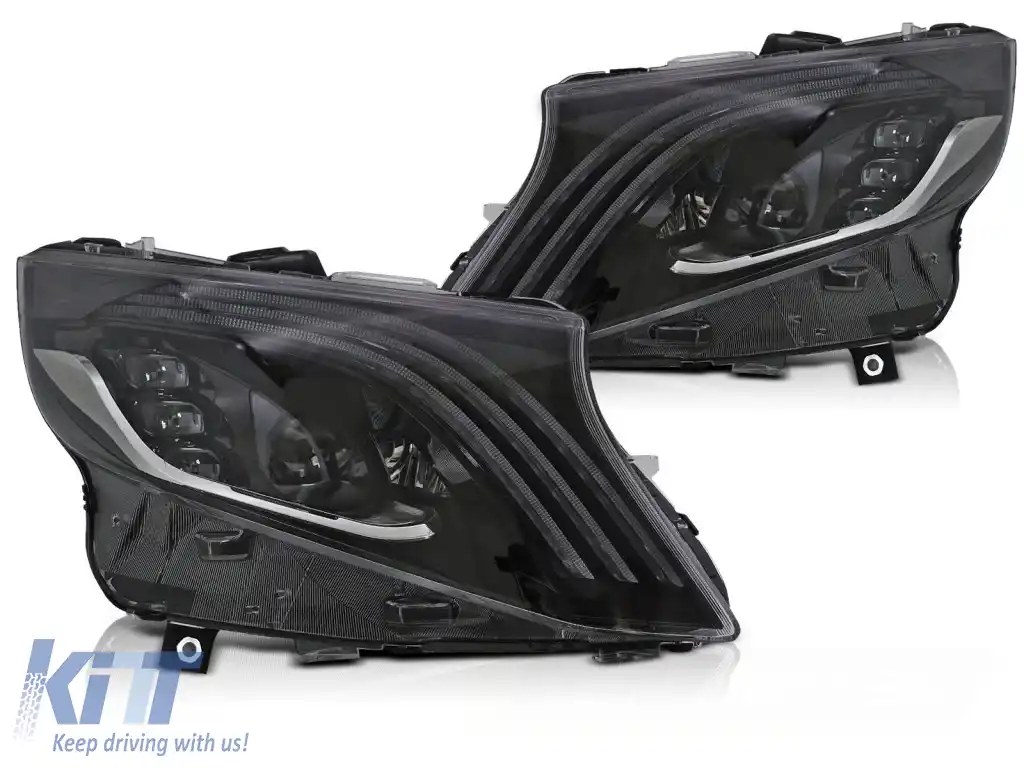 FARURI LED NEGRE potrivite pentru MERCEDES V-CLASS / VITO W447 14-23