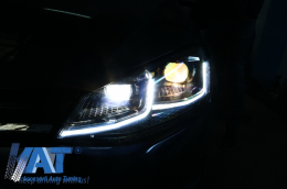 Faruri LED RHD compatibil cu VW Golf 7 VII (2012-2017) Facelift G7.5 R Line Look cu Semnal Dinamic-image-6042609