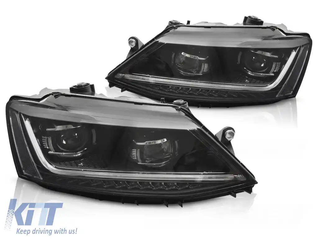 FARURI LED SEQ DRL potrivite pentru VW JETTA VI 11-18