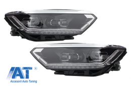 Faruri LED si Stopuri compatibil cu VW Passat B8 3G (2014-2019) Matrix Look R line cu semnal dinamic-image-6043361