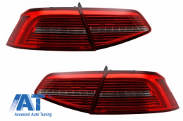 Faruri LED si Stopuri compatibil cu VW Passat B8 3G (2014-2019) Matrix Look R line cu semnal dinamic-image-6043364