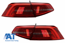 Faruri LED si Stopuri compatibil cu VW Passat B8 3G (2014-2019) Matrix Look R line cu semnal dinamic-image-6043366