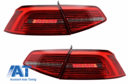 Faruri LED si Stopuri compatibil cu VW Passat B8 3G (2014-2019) Matrix Look R line cu semnal dinamic-image-6043367