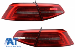 Faruri LED si Stopuri compatibil cu VW Passat B8 3G (2014-2019) Matrix Look R line cu semnal dinamic-image-6043370