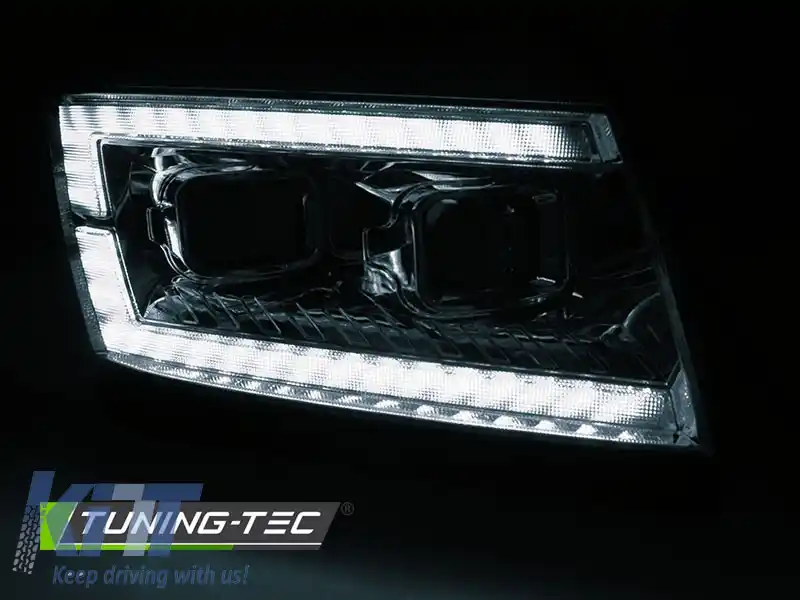 FARURI LED TUB LUMINĂ CHROME DRL SEQ potrivite pentru VW CRAFTER II 2017--image-6269621