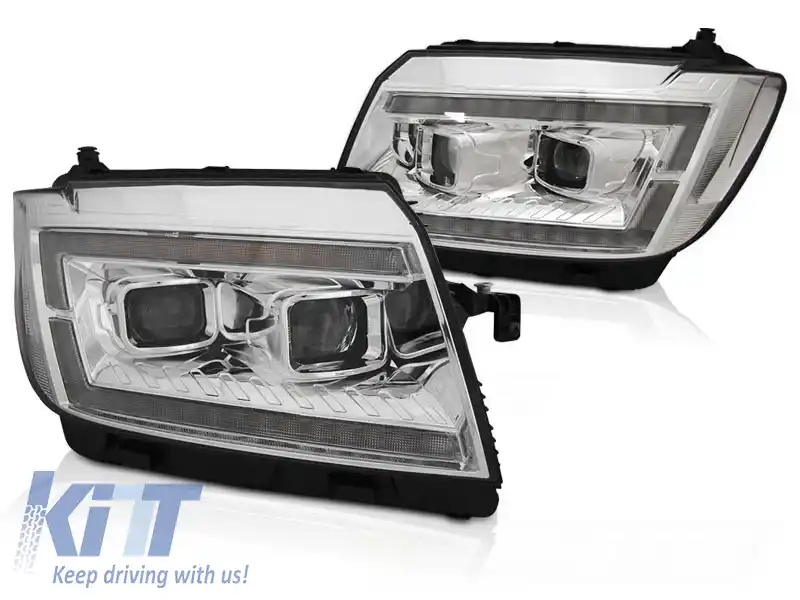 image-12-FARURI LED TUB LUMINĂ CHROME DRL SEQ potrivite pentru VW CRAFTER II 2017-