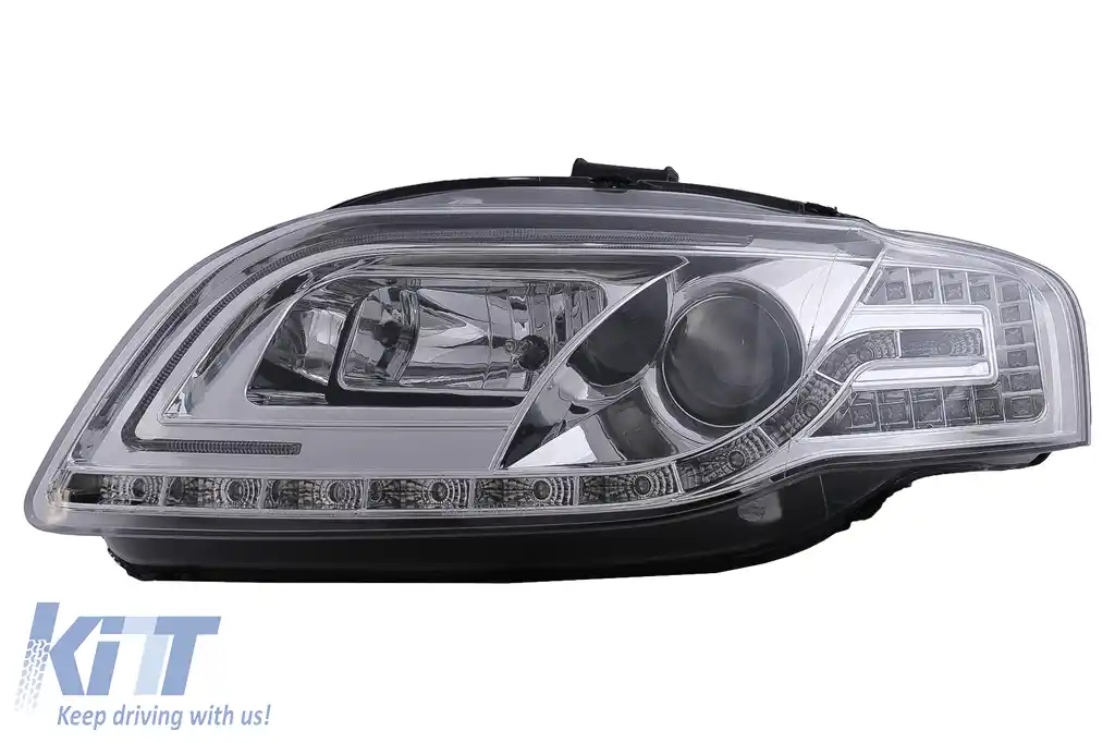 Faruri LED Tube Light compatibil cu Audi A4 B7 (11.2004-03.2008) Crom-image-6096501