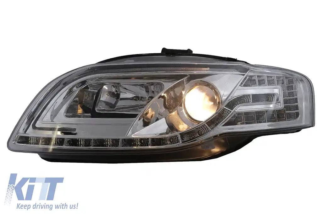 Faruri LED Tube Light compatibil cu Audi A4 B7 (11.2004-03.2008) Crom-image-6096510