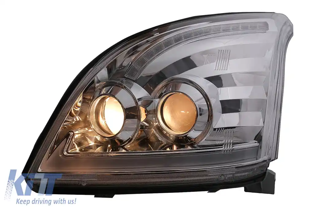 Faruri LED TUBE LIGHT compatibil cu Toyota Land Cruiser FJ120 (2003-2009) Crom cu Semnal Dinamic-image-6092500