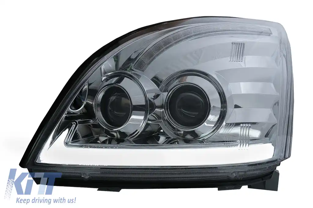 Faruri LED TUBE LIGHT compatibil cu Toyota Land Cruiser FJ120 (2003-2009) Crom cu Semnal Dinamic-image-6092502