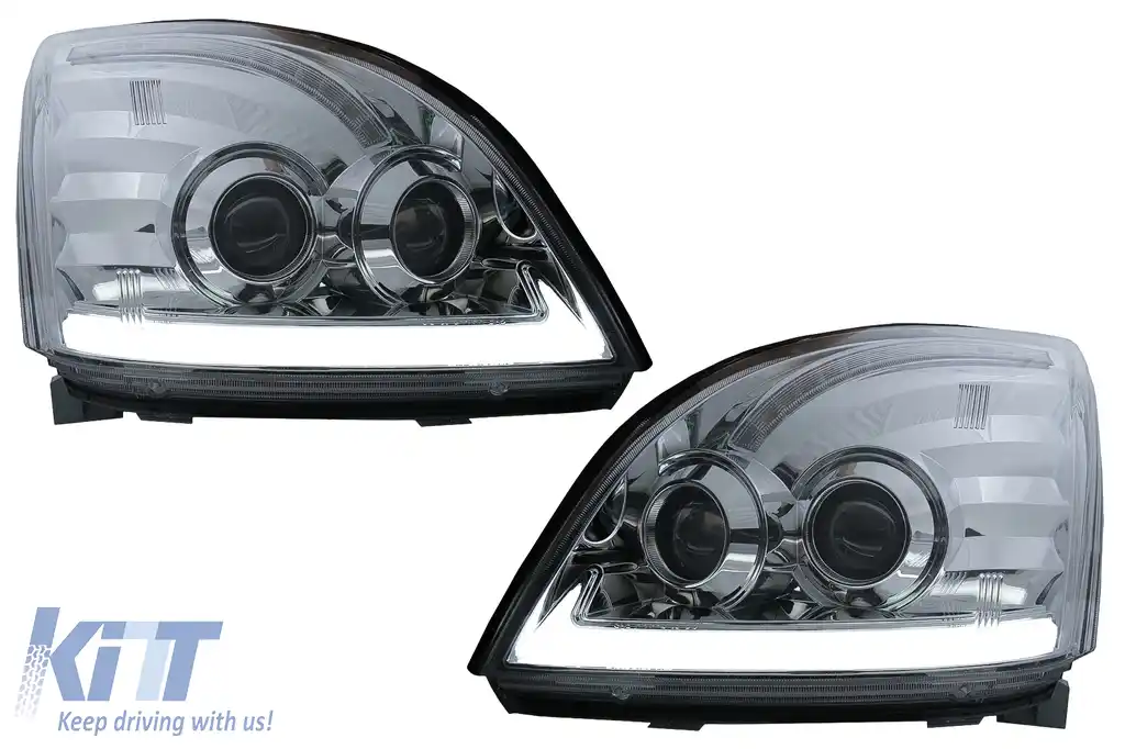 Faruri LED TUBE LIGHT compatibil cu Toyota Land Cruiser FJ120 (2003-2009) Crom cu Semnal Dinamic-image-6092503