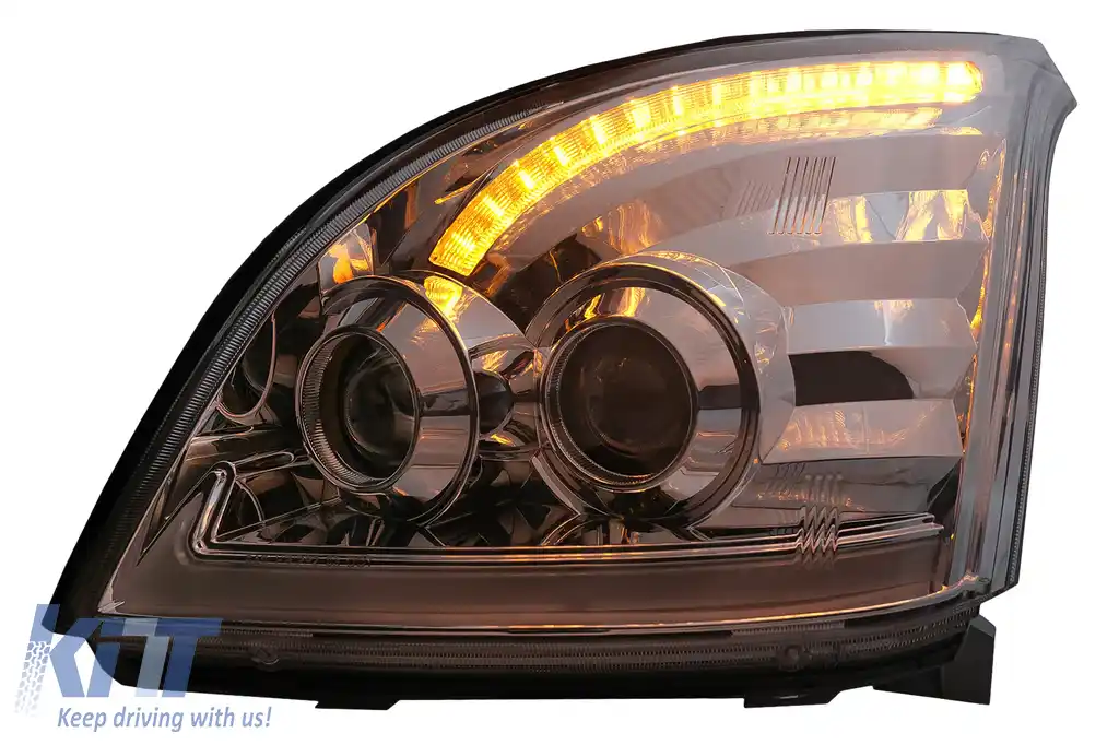 Faruri LED TUBE LIGHT compatibil cu Toyota Land Cruiser FJ120 (2003-2009) Crom cu Semnal Dinamic-image-6092504