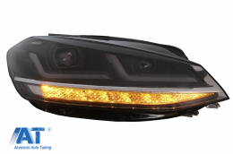 Faruri LEDriving Osram Full LED compatibil cu VW Golf 7.5 VII Facelift (2017-2020) pentru halogen cu Semnal Dinamic-image-6074760