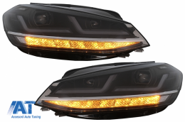 Faruri LEDriving Osram Full LED compatibil cu VW Golf 7.5 VII Facelift (2017-2020) pentru halogen cu Semnal Dinamic-image-6074761