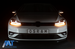 Faruri LEDriving Osram Full LED compatibil cu VW Golf 7.5 VII Facelift (2017-2020) GTI pentru halogen cu Semnal Dinamic-image-6075285