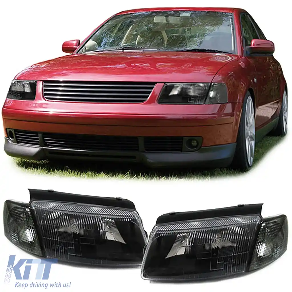 Faruri negre cu semnalizatoare dreapta și stânga potrivite pentru VW Passat 3B 96-00