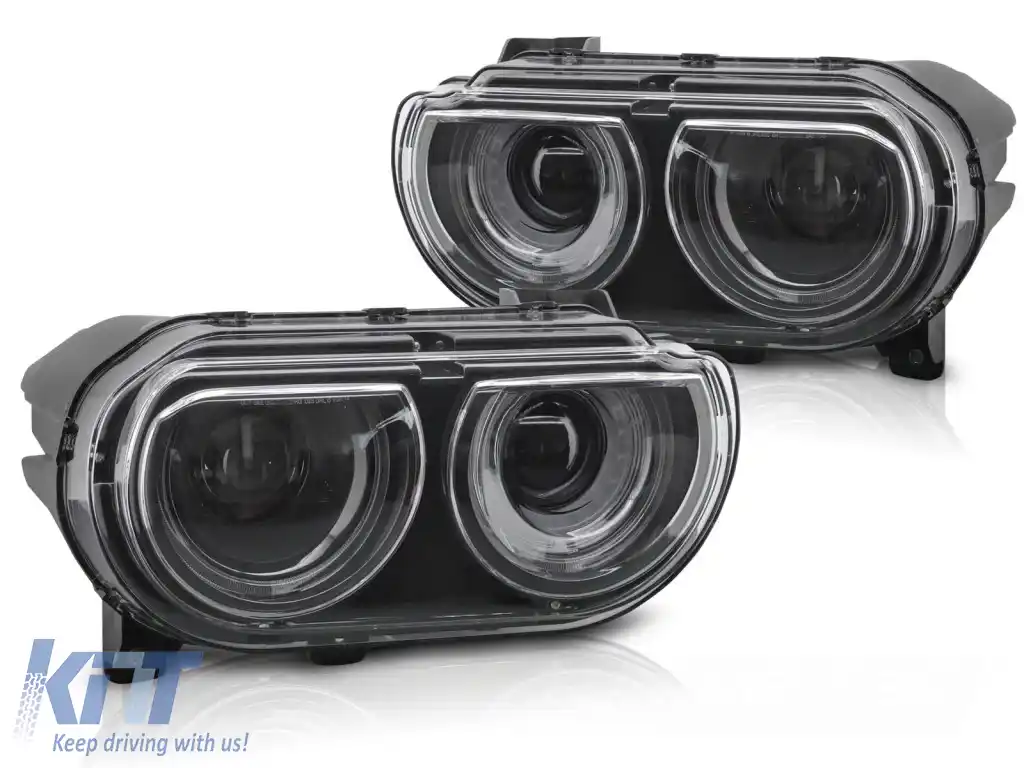 FARURI NEGRE DRL potrivite pentru DODGE CHALLENGER 08-14
