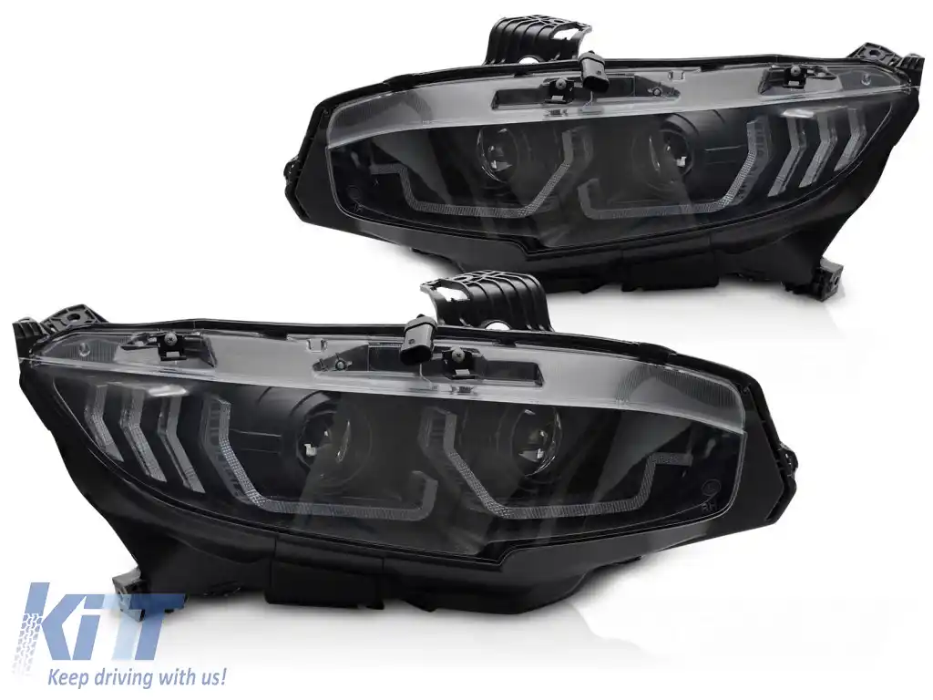 image-38-FARURI NEGRE DRL SEQ potrivite pentru HONDA CIVIC X 16-21