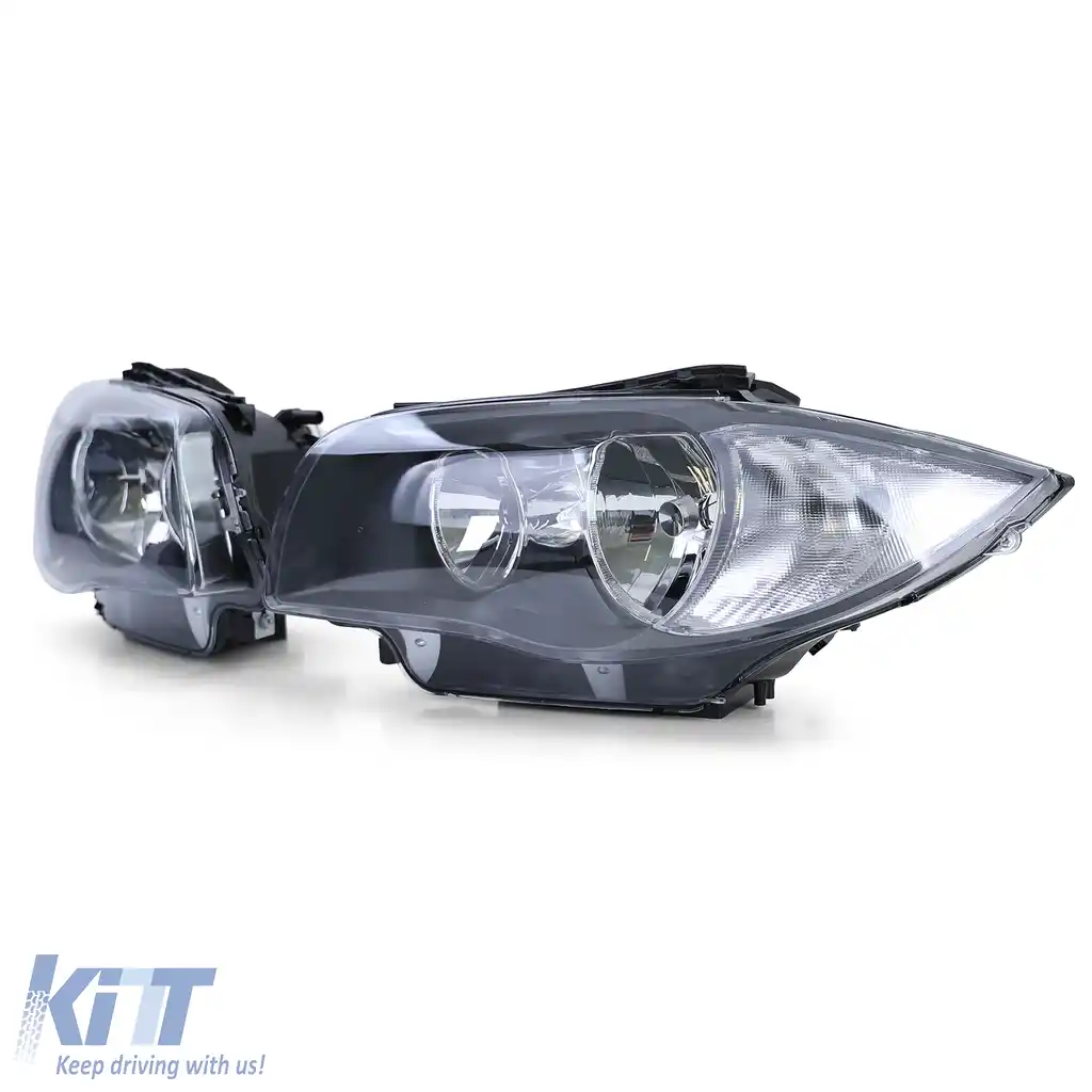 Faruri negre H7 H7 pereche potrivite pentru BMW E81 E82 E87 E88 din 04-image-6190389