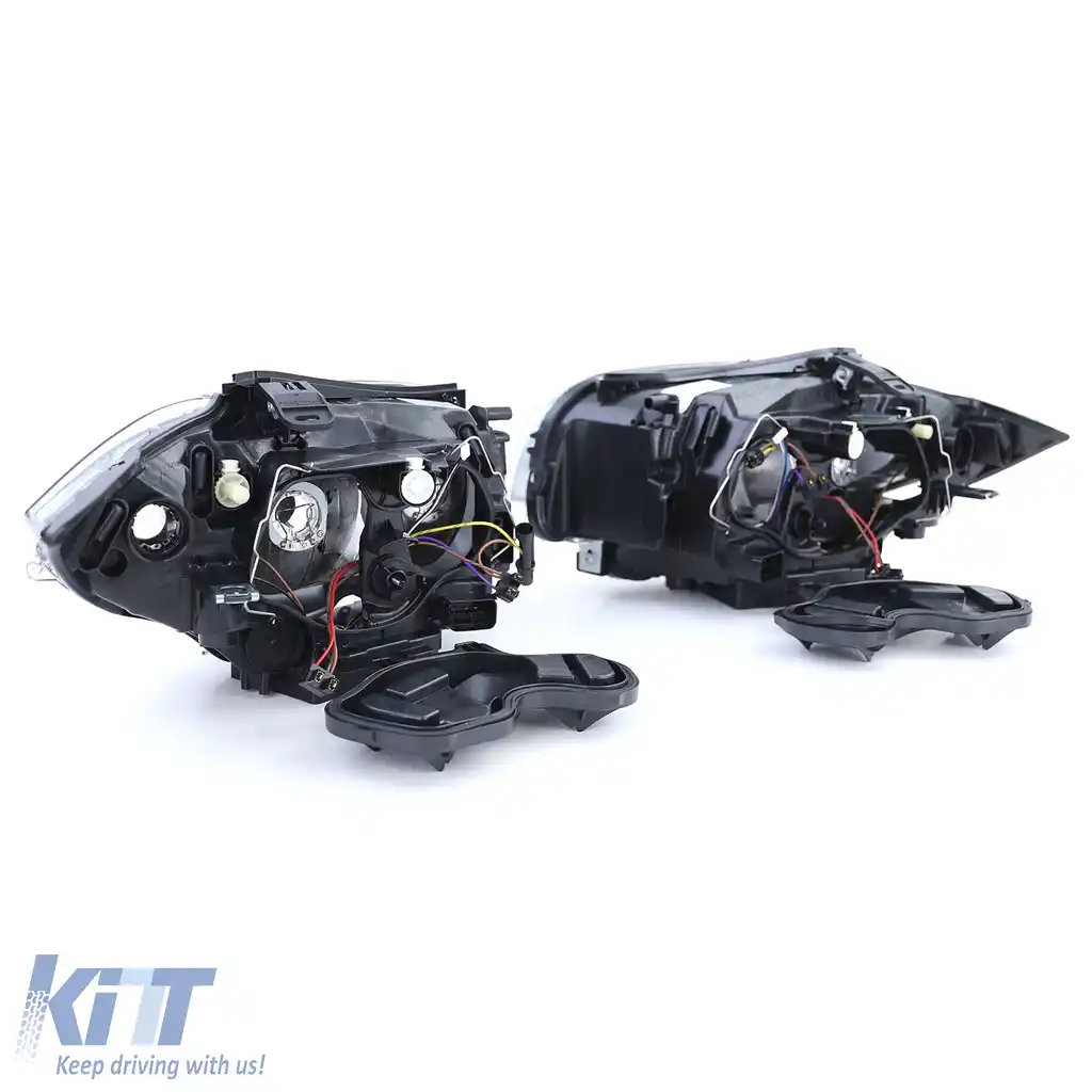 Faruri negre H7 H7 pereche potrivite pentru BMW E81 E82 E87 E88 din 04-image-6190393