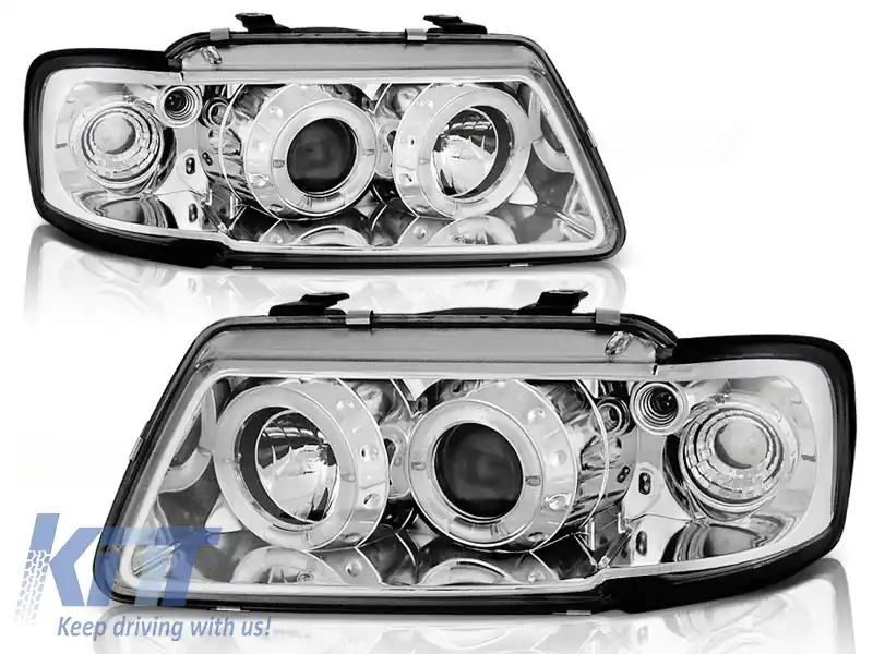 FARURI OCHI DE ÎNGER CHROME potrivite pentru AUDI A3 8L 08.96-08.00
