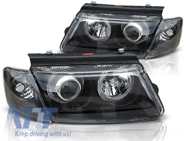 image-36-FARURI OCHI DE ÎNGER NEGRE potrivite pentru VW PASSAT B5 3B 11.96-08.00
