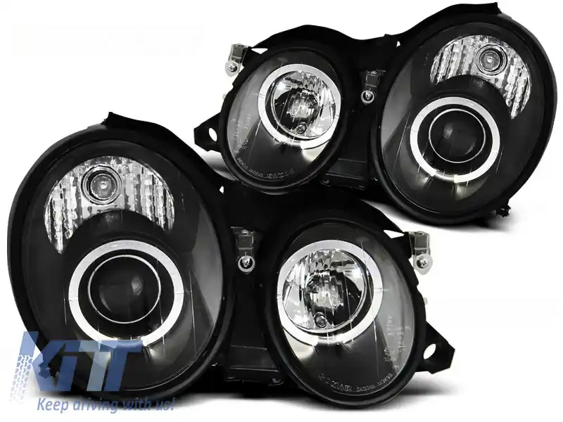 image-9-FARURI OCHI DE ÎNGER NEGRE potrivite pentru MERCEDES W208 CLK 03.97-04.02
